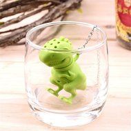 MAXGOODS Fine Green Silicone Dinosaur Tea Infuser Strainer Filter N4