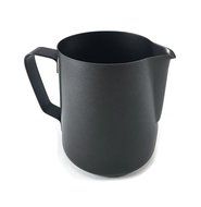 Coffee Nebula Stainless Steel Non-Stick Professional Milk Frothing &amp; Steaming Pitcher/Cup (20oz (600ml), Black) N11