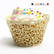 Craft Clouds - Filigree Vine Cupcake Wrappers (White) N10