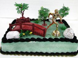 Marathon Running Nature Scape Themed 10 Piece Birthday Cake Topper Featuring Jogger Runner and Other Decorative... N2