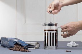 DECORUS French Press Coffee Espresso Maker Tea Brewer with Borosilicate Glass and Stainless Steel Plunger 34 Oz...