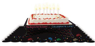 Creative Converting Presentation Station Large Cake Party Kit, Simply Marvelous