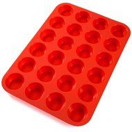 Zenware 24 Cup Non-Stick Silicone Baking Mold for Muffins, Cupcakes and Mini Cakes