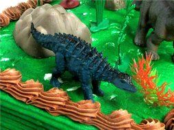 Prehistoric Diplodocus DINOSAUR 12 Piece Birthday CAKE Topper Set Featuring a Diplodocus and 4 Random Dinosaur... N8