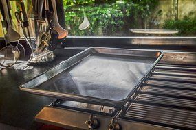 COOKIE SHEET BAKING PAN - For Best Pastries And Brownies - Our Jelly Roll Pans Will NEVER RUST OR WARP Like Other... N5