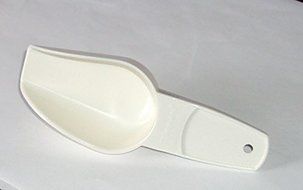 Tupperware Small Canister Scoop with Handle Classic Sugar White by Tupperware