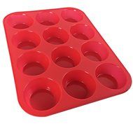 Clearance Sale - Ozera 2 Pack Silicone Muffin Pan / Cupcake Pan Cupcake Mold 12 Cup, Red N3