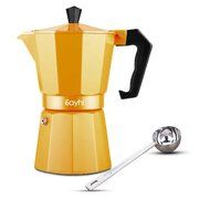 Espresso Maker, HOOHI 240 ML Aluminum Moka Express Stovetop Espresso Maker Pot Coffee Machine + 1 Coffee Scoop... N21