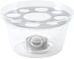 Borosilicate Glass Teapot Warmer with Resting Plate, 5 Inch