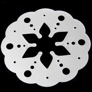 16 x Cappuccino Coffee Stencils Template Strew Flowers Pad Duster Spray N8