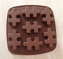 7 Hole Puzzle Cake Pudding Jelly Chocolate Cookie Mold Handmade DIY Soap Candle Ice Mould
