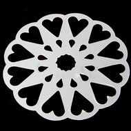 16 x Cappuccino Coffee Stencils Template Strew Flowers Pad Duster Spray N9