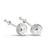 PIXNOR Tea Infuser - 2pcs Stainless Steel Loose Leaf Tea Strainers Long Handle Tea Infuser Strainer (Silver)