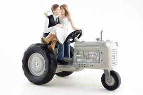 Tractor Western Wedding Cake Topper N2