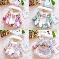 Jackets ,BeautyVan Baby Infant Girls Fur Winter Warm Hooded Coat Cloak Jacket Thick Warm Clothes (S, Green) N11