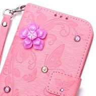 iPhone 7 Case, iPhone 7 Wallet Case,PHEZEN Beauty Luxury Handmade Rose Flower Butterfly Bling Diamond PU Leather... N8