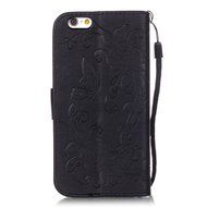 iPhone 7 Case, iPhone 7 Wallet Case,PHEZEN Beauty Luxury Handmade Rose Flower Butterfly Bling Diamond PU Leather... N10