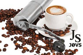Jovs Best Premium Burr Conical Grinder for Manual Use - Professional Portable Hand Coffee Bean Mill of Stainless... N8
