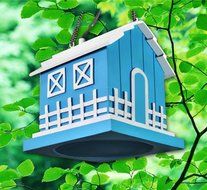 OSD Audio BH525 Single Blue Outdoor Hanging Bird House Speaker N2