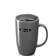 BELLA One Scoop Single Serve Personal Coffee and Tea Maker, color stainless steel and black N20