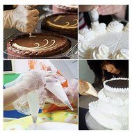 PASTRY BAG - 100 PIECES -10 Inch Extra Thick Disposable Cake / Cupcake Decorating Piping Icing Bags Set - Large... N6