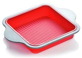 Silicone Brownie Pan | Professional Non-Stick Square 8-inch Silicone Cake Pan for Baking by Boxiki Kitchen | Best... N2