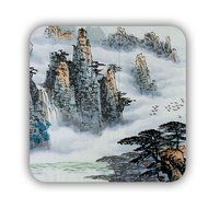 Generic Great Made By Mdf Design With Asian Chinese Painting 2 Cup Coaster N7