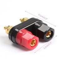Angelduck 10pcs Terminal Binding Post Power Amplifier Dual 2-way Banana Plug Jack N5