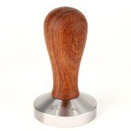 Kteam 58mm Stainless Steel Wooden Handle Coffee Tamper Barista Espresso Tamper Base Coffee Bean Press N2
