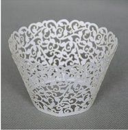 Worldoor&reg; 100 Filigree Little Vine Lace Laser Cut Cupcake Wrapper Liner Baking Cup Muffin Case Trays Wedding Birthday... N2