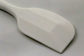 PHT Silicone Spatula Spoon Brush , 8", Set of 3 White N18