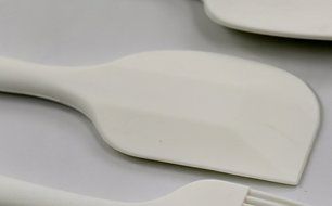 PHT Silicone Spatula Spoon Brush , 8", Set of 3 White N19