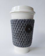Handmade Cup Cozy Grey