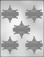 CK Products 2-1/2-Inch Sheriff Badge Chocolate Mold