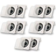 Acoustic Audio CS-I62S-5PR 250 Watt 6.5" 2-Way Home Theater In-Wall/Ceiling Speakers (5-Pair)