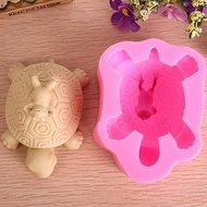 Pinkie Tm Turtle Frog Animal Shaped Soap Mold,Resin Clay Chocolate Candy Silicone Cake Mould,Fondant Cake Decorating...