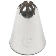 Ateco # 847 - Closed Star Pastry Tip .56&#039;&#039; Opening Diameter- Stainless Steel