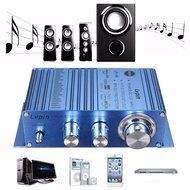 Car Amplifier, ELEGIANT 12V DC Mini Subwoofer Family Audio Amplifier for MP3 Mtotorcycle Automobile Home Computer N4