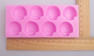 Anyana Lovely Mushroom Silicone Fondant Mold Cake Decorating Pastry Gum Pastry Tool Kitchen Tool Sugar Paste Baking...