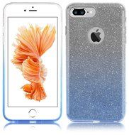 iPhone 7 4.7 Bling Crystal 3 in 1 Case-Auroralove iPhone 7 Beauty Fashion 3 layers Hybrid Bumper Cover [PC Case... N4