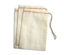 Cotton Drawstring Muslin Bags (3" X 5" - Pack of 25)