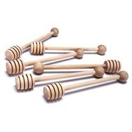 Dealglad&reg; 50Pcs Portable Mini Wooden Jam Honey Dipper Stirring Rod Honey Muddler Stick Spoons N4