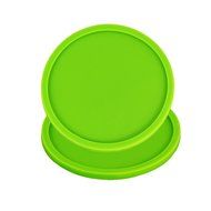 Fu Store Rubber Silicone Drink Coasters (Set of 2 Pieces), Black N5