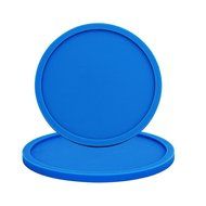 Fu Store Rubber Silicone Drink Coasters (Set of 2 Pieces), Black N8