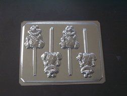 Yellow Chicken Friend Baby Chocolate Candy Lollipop Mold Elmo