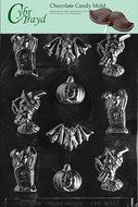 Cybrtrayd H004 Halloween Chocolate Candy Mold, Assorted with Bat