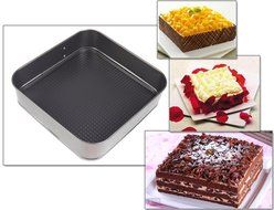 Round Cake Pan Molds for Baking 9 Inch Black Stainless Steel Baking Pan Durable Non-stick Durable Leakproof Bakeware... N5