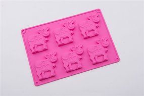6 Cavity Little Caw Shape Cake Mold Cartoon Baking Handmade Mould N6