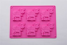 6 Cavity Little Caw Shape Cake Mold Cartoon Baking Handmade Mould N7