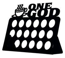 Marketing Holders "ONE GOD" 18-Slot K-Cup Coffee Pod Holder (Solid Green) N3